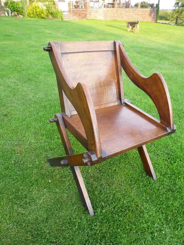 Original Victorian Oak Church Chair - 3524