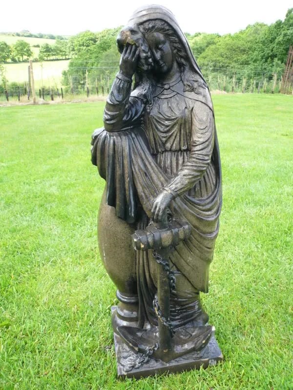 Original Victorian Stone Statue - 3402