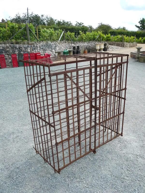 Original Wrought Iron 2 Door Wine Rack - 3427