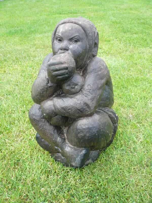 Original Victorian Hand Carved Yorkstone Pixie