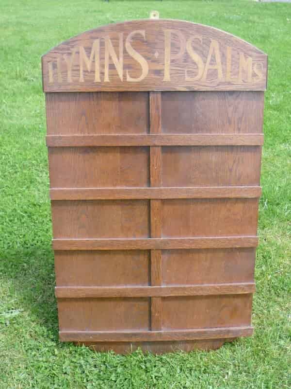 Reclaimed Victorian Hymn / Psalm / Picture Board
