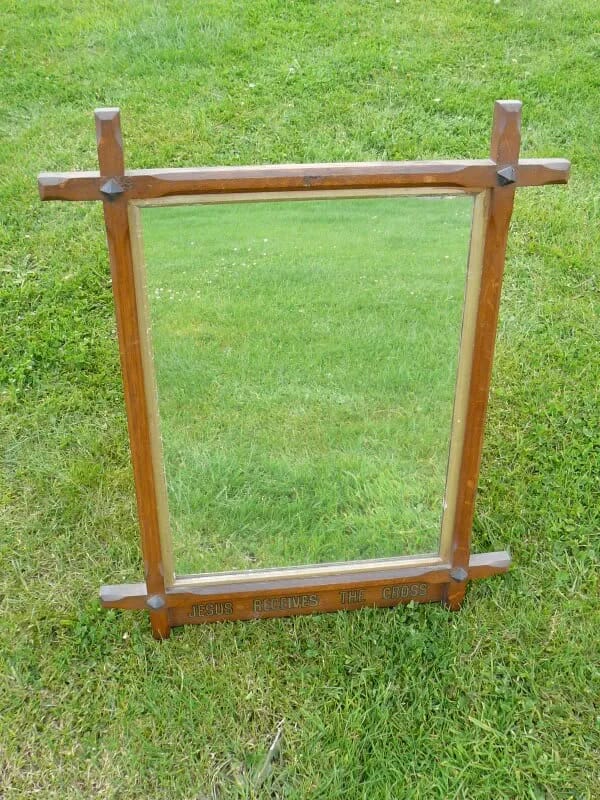 Original Reclaimed Oak Station of the Cross - 3370