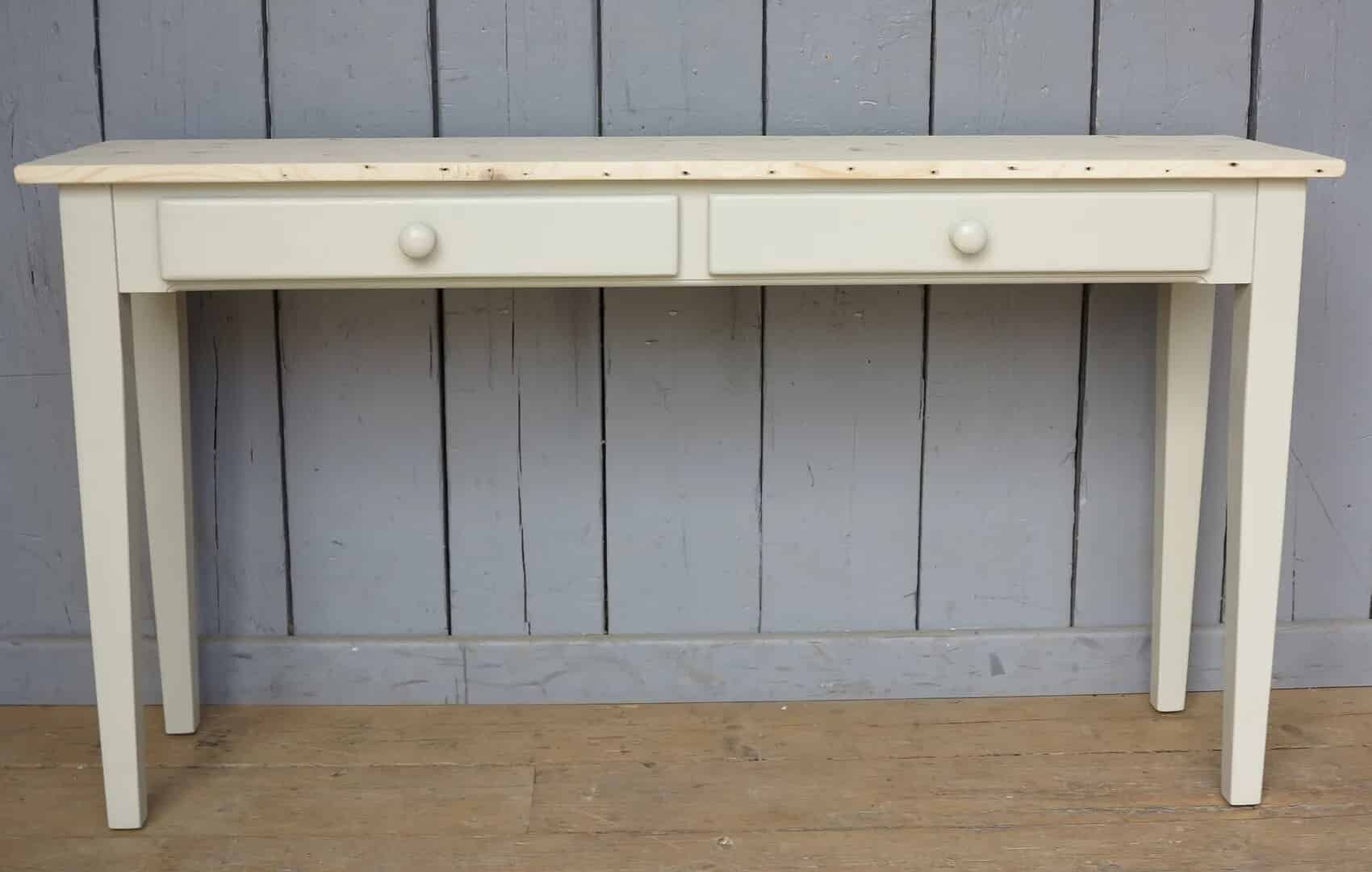Reclaimed Pine Scrub Top Console Table