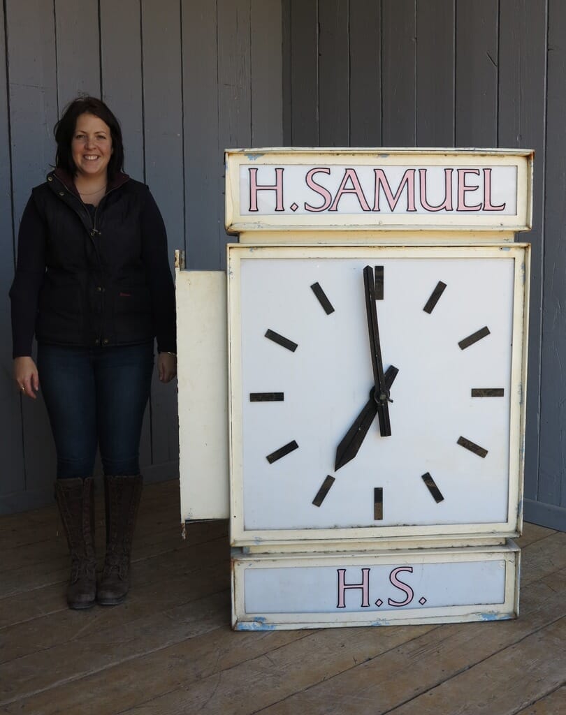 Double Sided Wall Mounted H Samuel Jewellers Advertising Clock - 7978