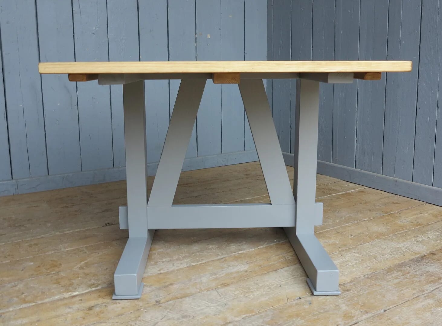 Refectory Style Base Plank Top Kitchen Farmhouse Table - 7990