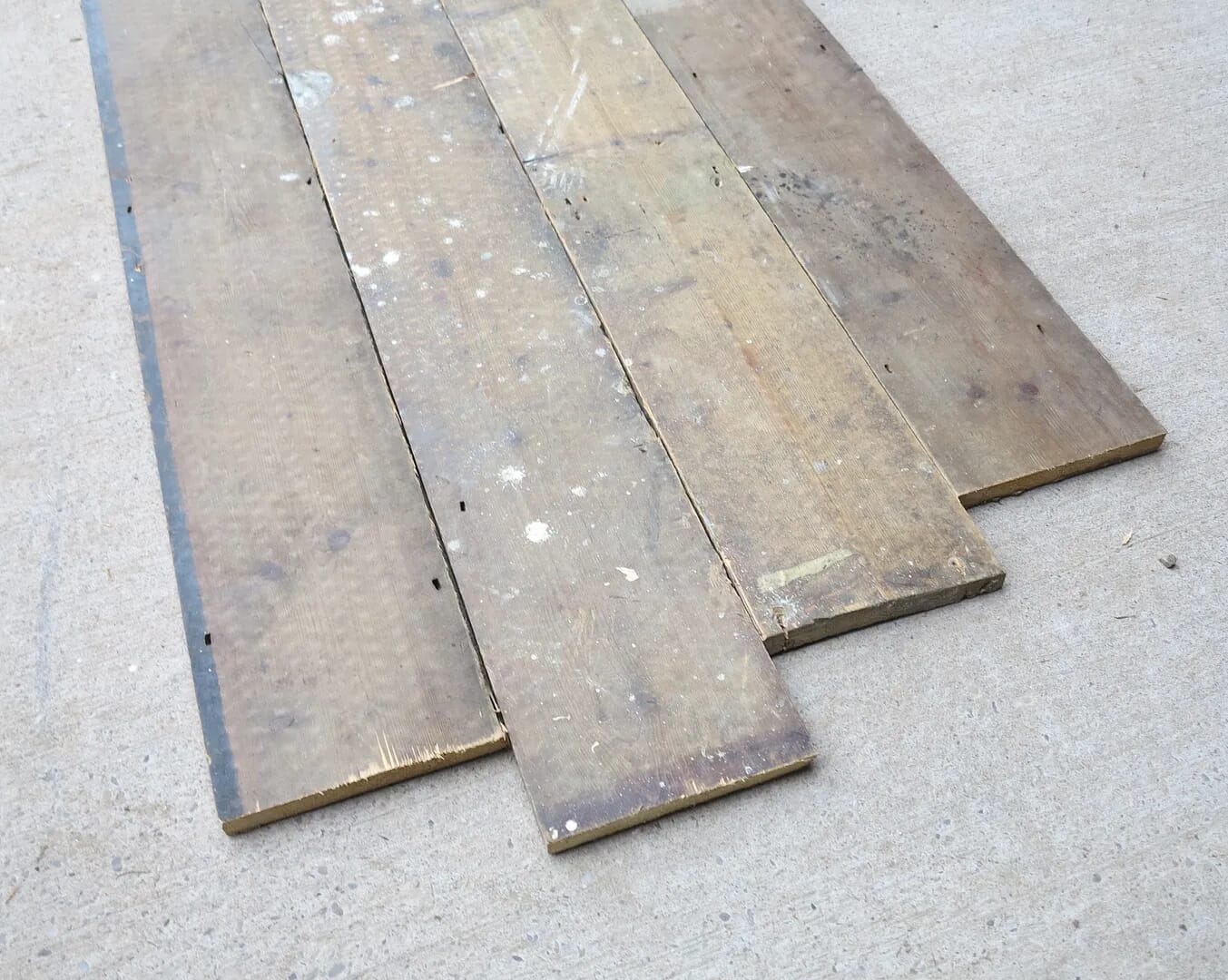 Pine Square Edged Antique Floorboards  - 8020