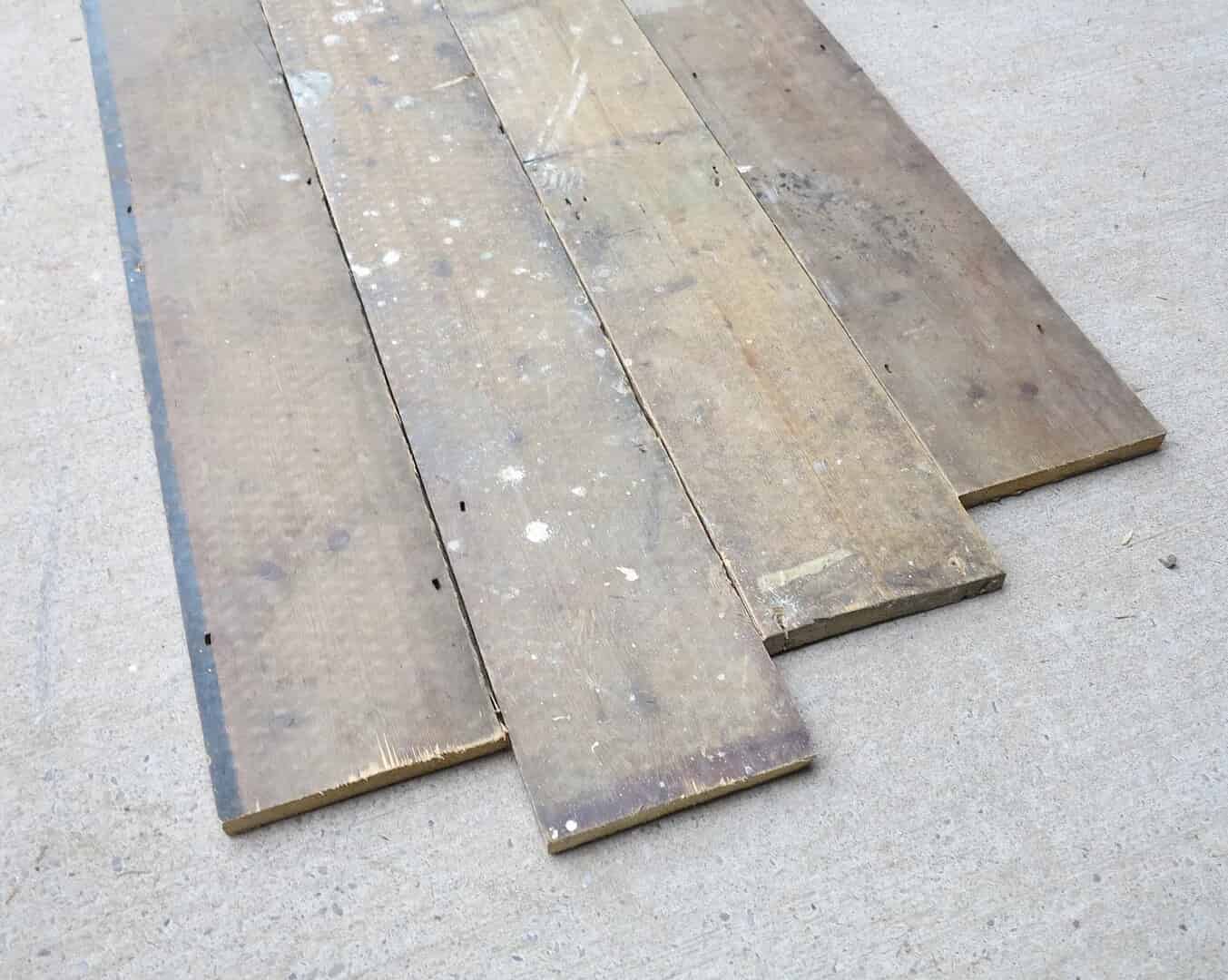 Pine Square Edged Antique Floorboards 