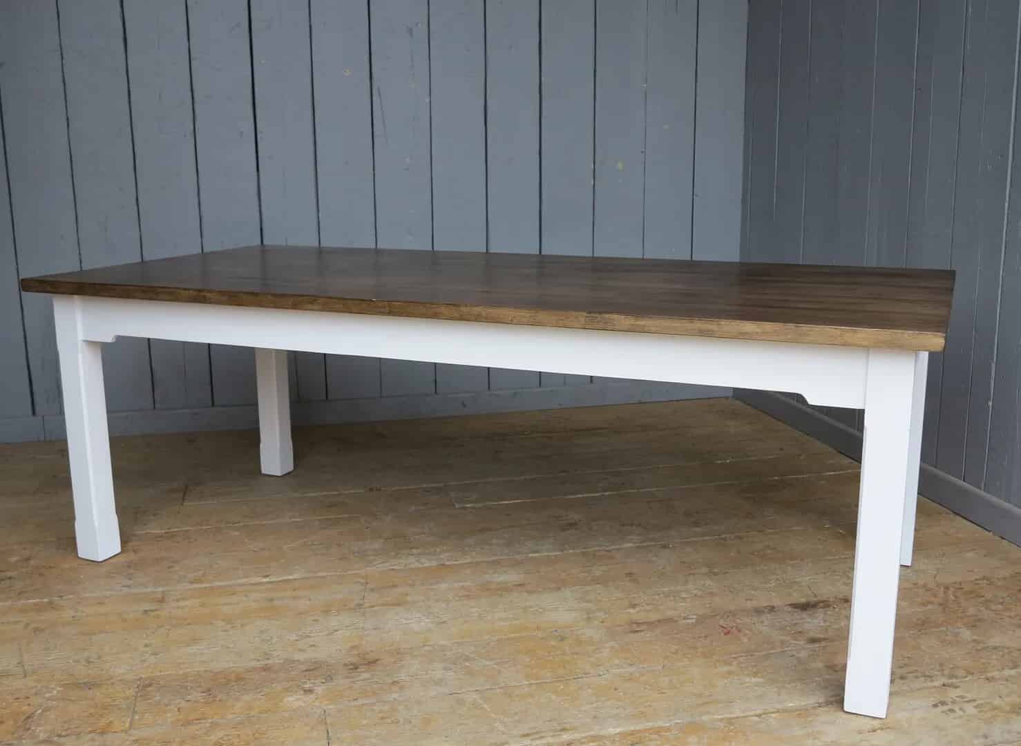 Large Plank Top Kitchen Farmhouse Table