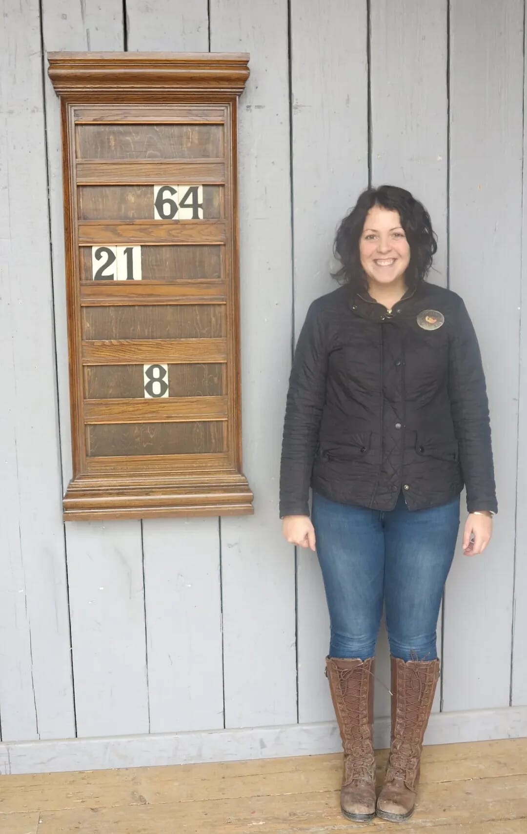 Large Antique Solid Oak Church Hymn Board - 8050