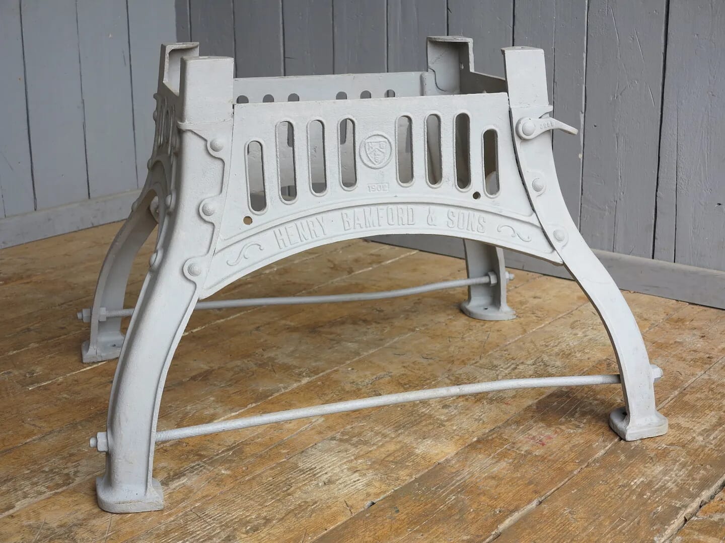 Large Antique Salvaged Cast Iron Table Base - 8063