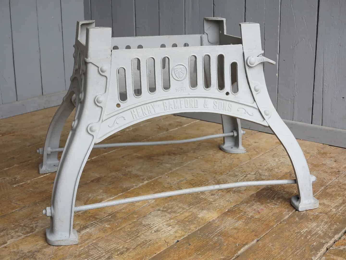 Large Antique Salvaged Cast Iron Table Base