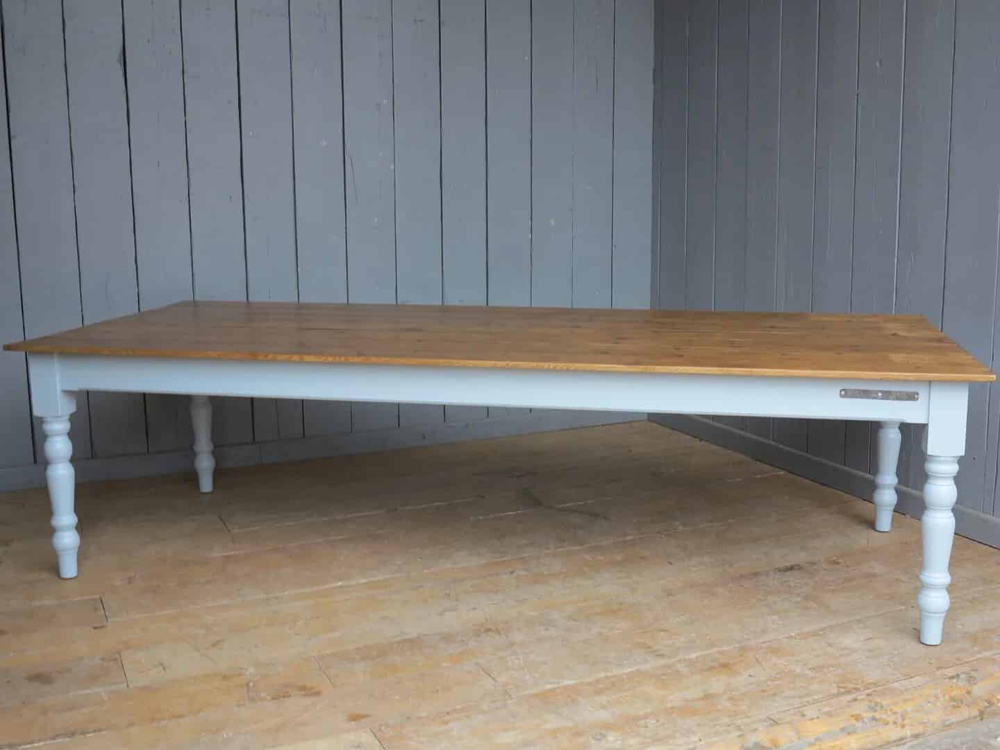 Reclaimed Pine Floorboard Top Table - Any Size Made