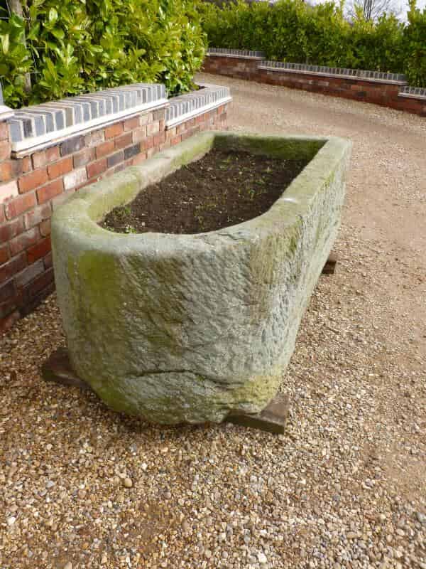 Magnificent Antique Stone Garden Trough