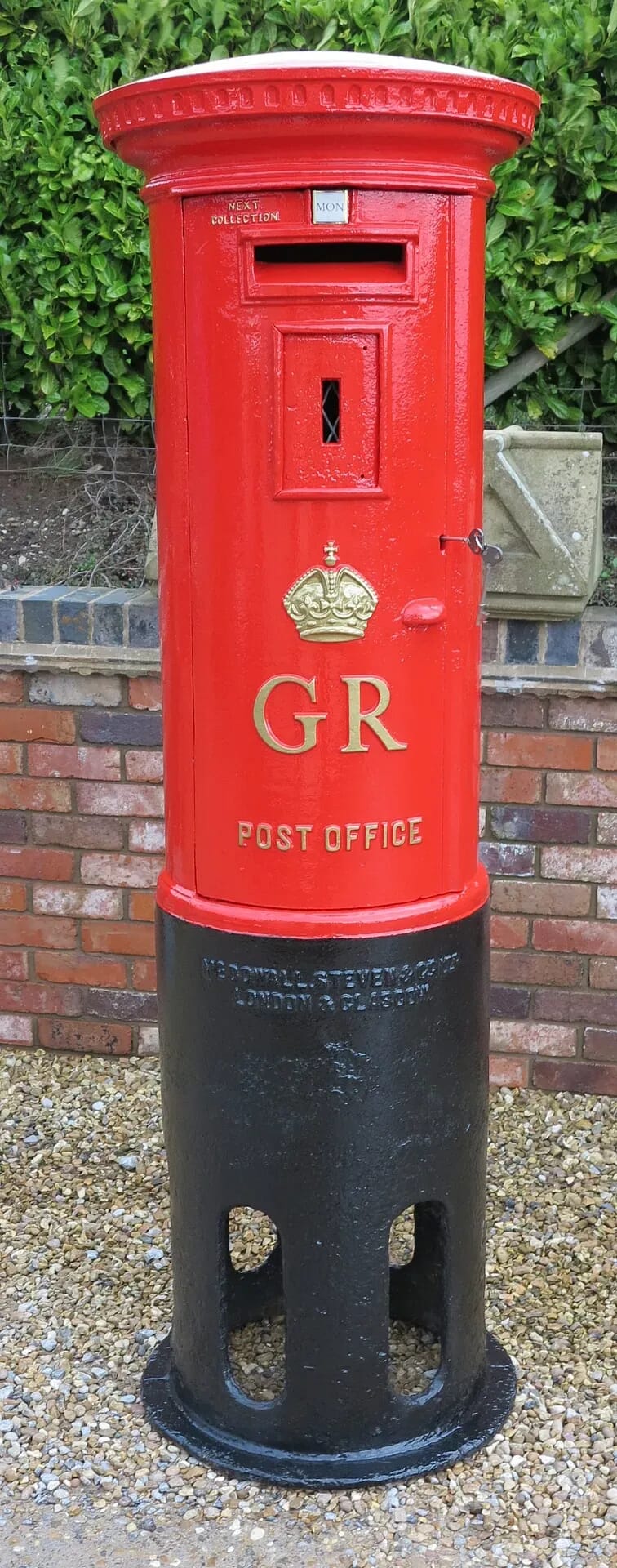 Original Red Royal Mail Cast Iron Pillar Box  - 7431
