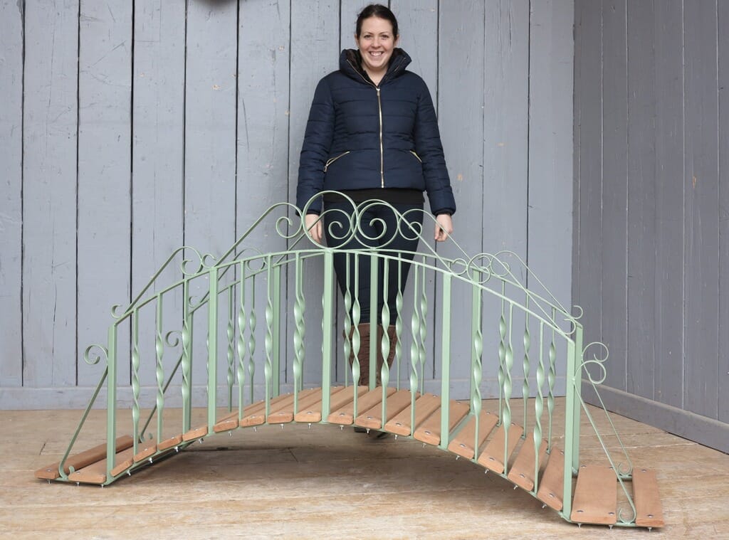 Vintage Pedestrian Garden Pond Bridge - 8124