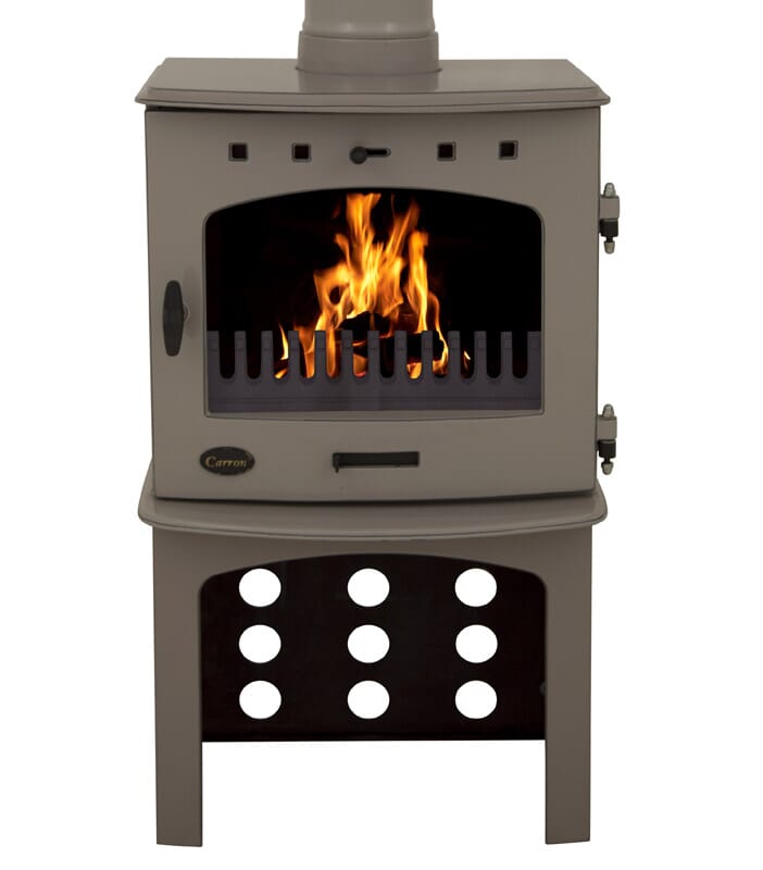 Antiqued Enamel Carron Log Store - BHC137
