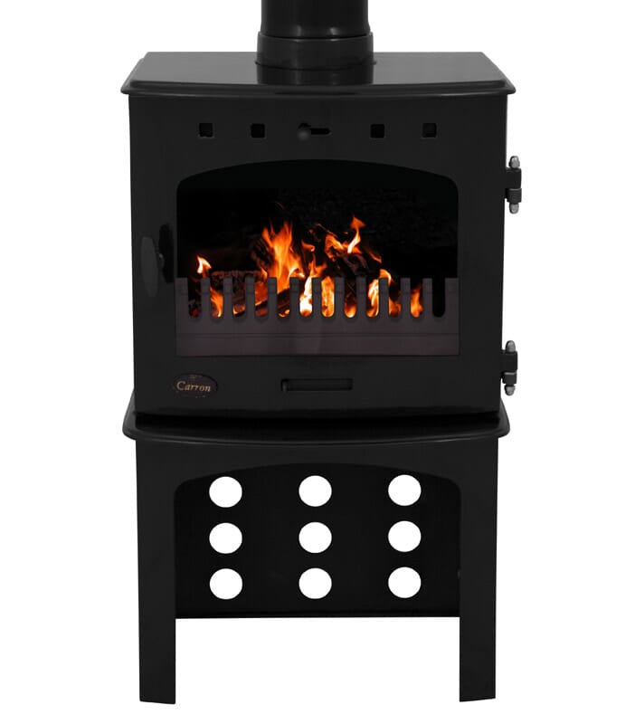 Black Enamel Carron Log Store - BHC132