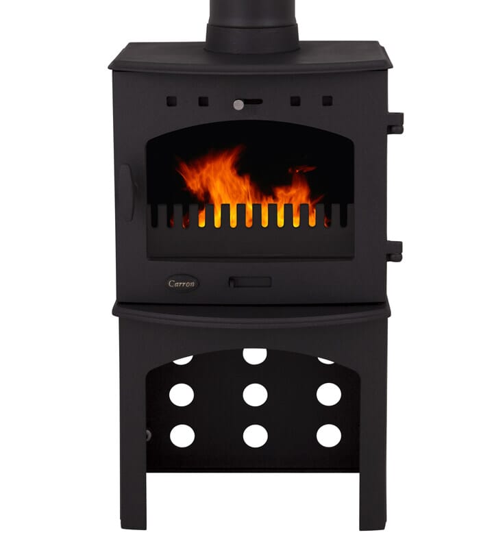 Carron Matt Black Log Store - BHC331