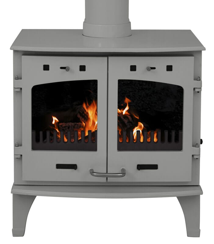 Carron 11Kw Ash Grey Enamel Cast Iron Stove - BHC644