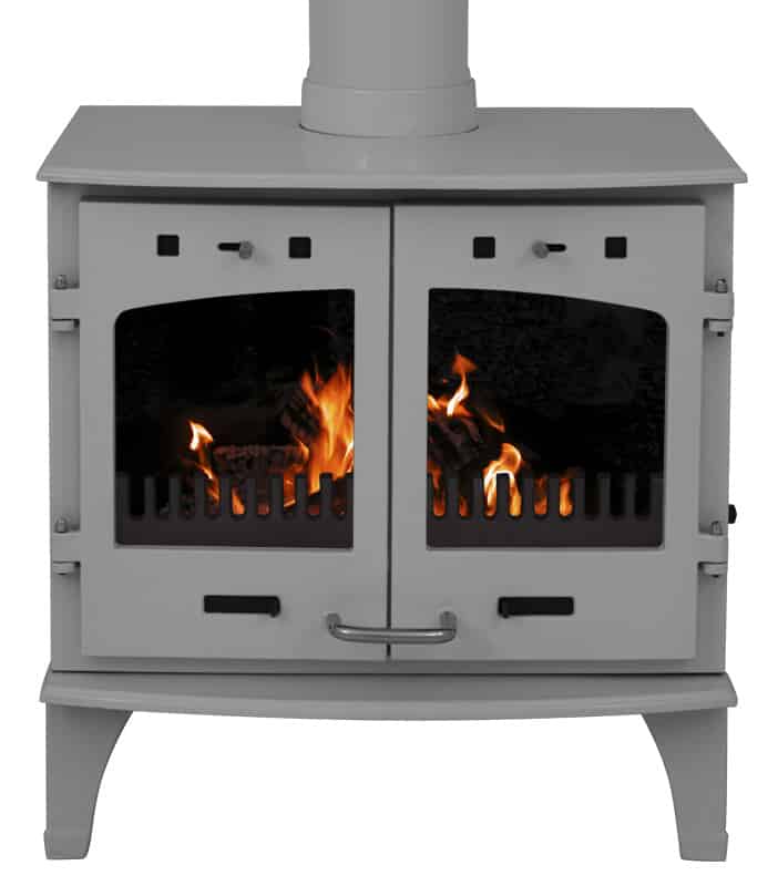 Carron Ash Grey Enamel 11Kw Cast Iron Stove - BHC 606