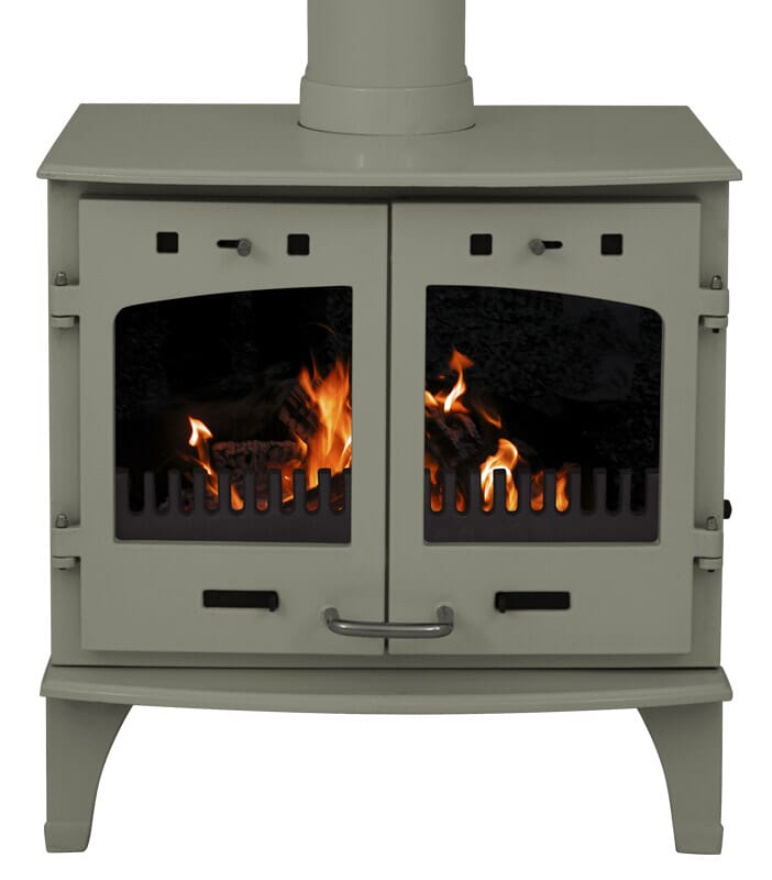 Carron 11Kw Sage Green Enamel Cast Iron Stove - BHC643
