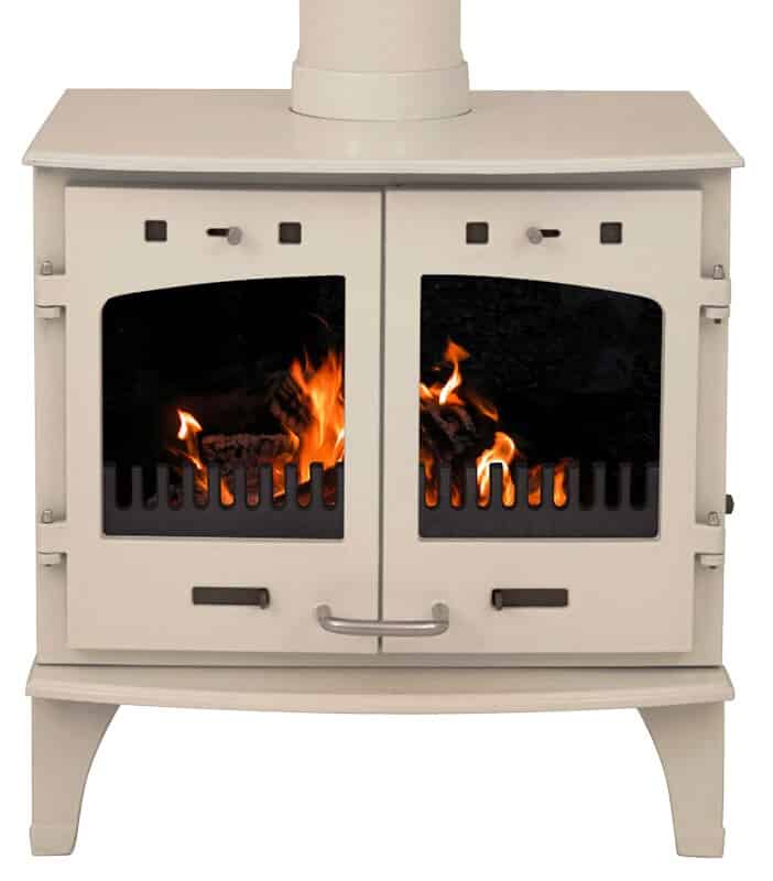 Carron Cream Enamel 11Kw Cast Iron Stove - BHC 606