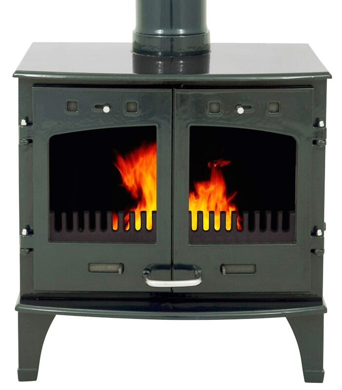 Carron 11Kw Green Enamel Cast Iron Stove - BHC604