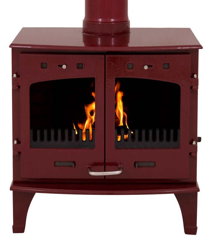 Carron 11Kw Red Enamel Cast Iron Stove - BHC603
