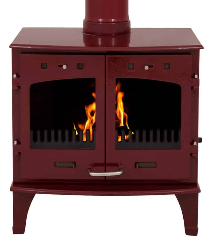 Carron Red Enamel 11Kw Cast Iron Stove - BHC603