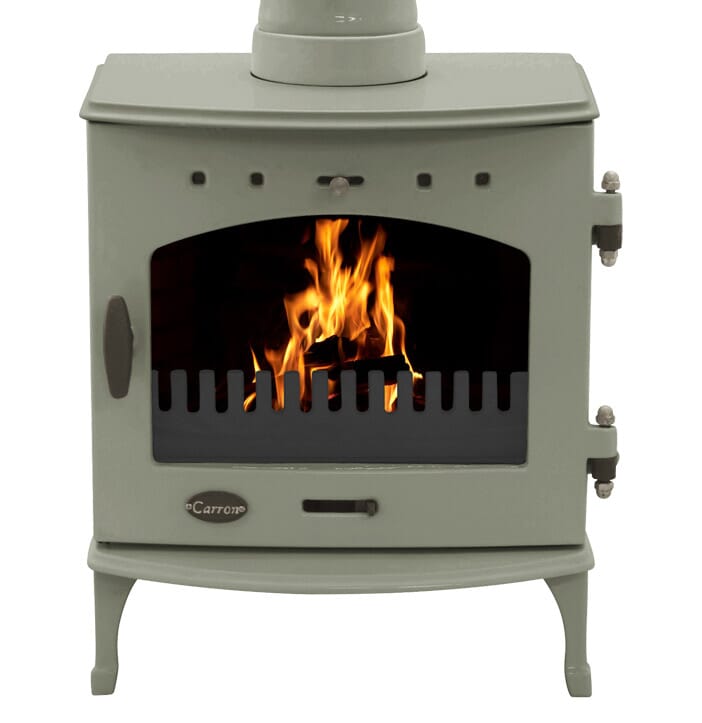 Carron 4.7Kw Sage Green Enamel Cast Iron Stove - BHC343