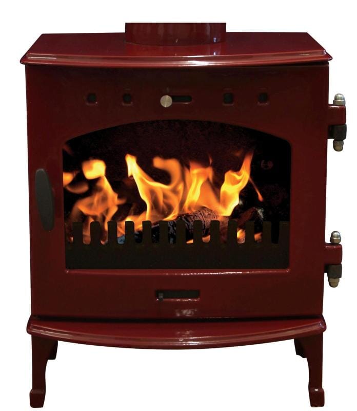 Carron 4.7Kw Red Enamel Cast Iron Stove - BHC303