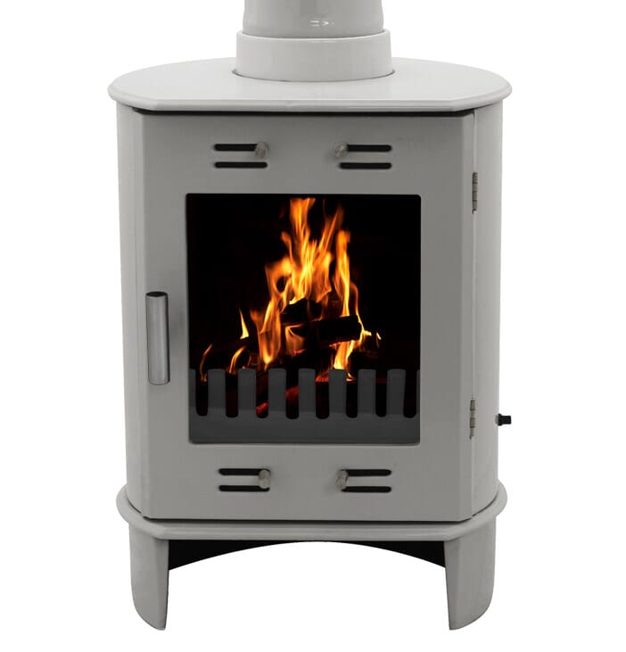 Carron 5Kw Ash Grey Enamel Cast Iron Stove - BHC244