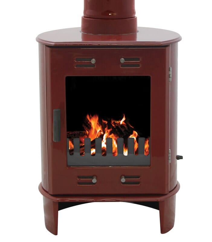 Carron 5Kw Red Enamel Cast Iron Stove - BHC203