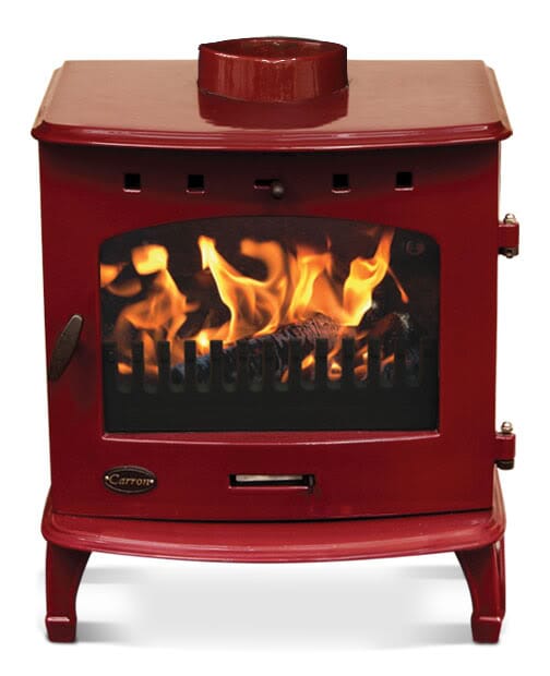 Carron 7.3Kw Red Enamel Cast Iron Stove - BHC103