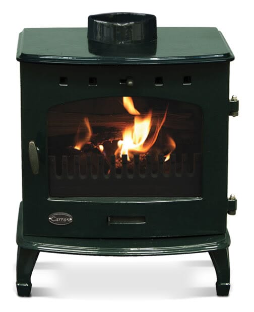 Carron 7.3Kw Green Enamel Cast Iron Stove - BHC104