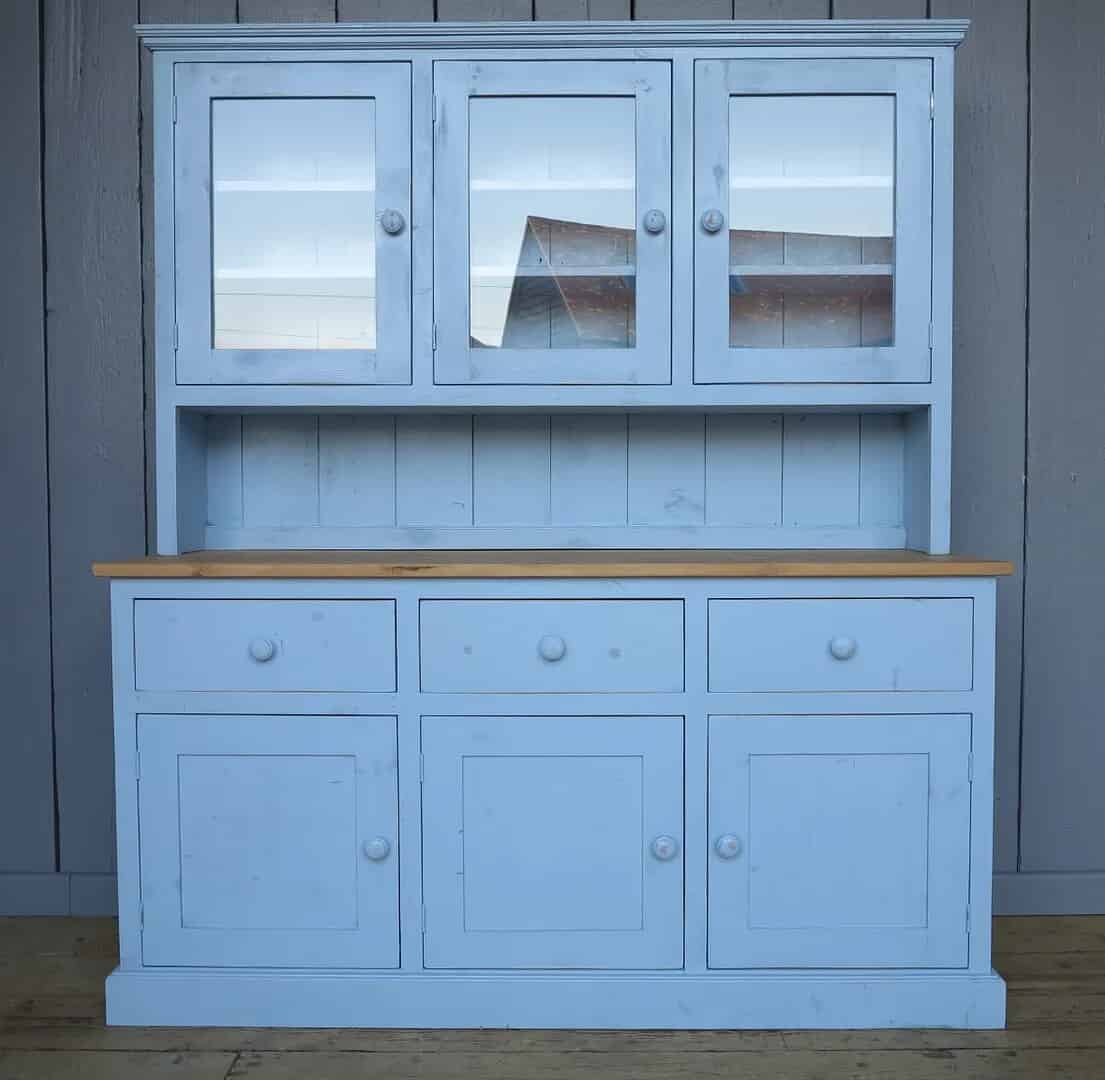 Reclaimed Pine Kitchen Dresser with Drawers and Cupboards