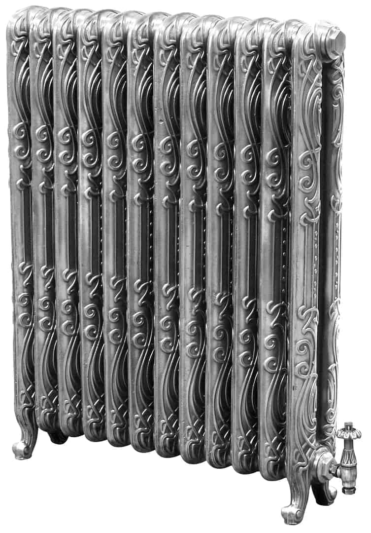 Carron Orleans Cast Iron Radiator In Hand Burnished Finish