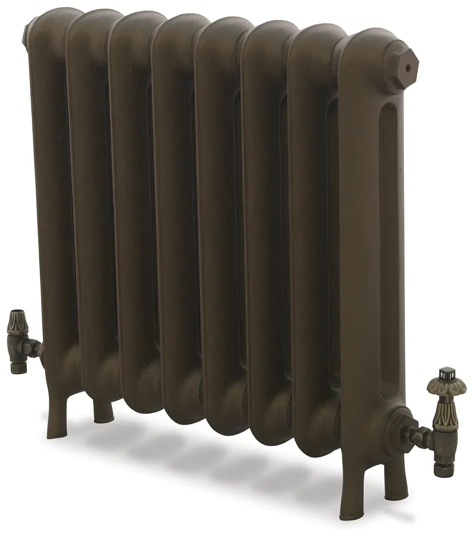 New Reproduction Princess 610mm Tall Cast Iron Radiator 8 Sections Long - Princess610/8p