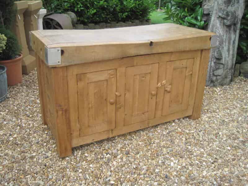Antique Butchers Block with Cupboards