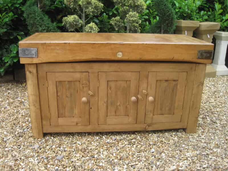 Antique Butchers Block with Cupboards