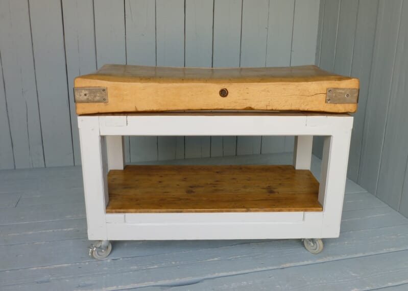 Antique Butchers 4ft x 2ft Chopping Block - 5952
