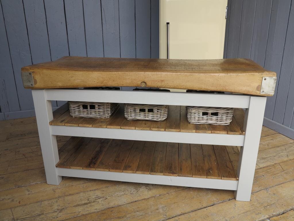 Bespoke Antique Butchers Chopping Blocks For Kitchens - D1142