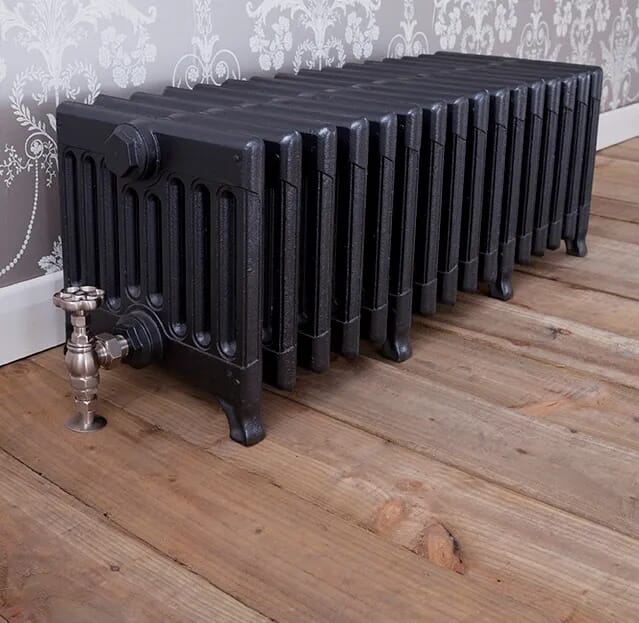 Victorian 9 Column 330mm Tall Cast Iron Radiator 16 Sections Long - Victorian330/16p