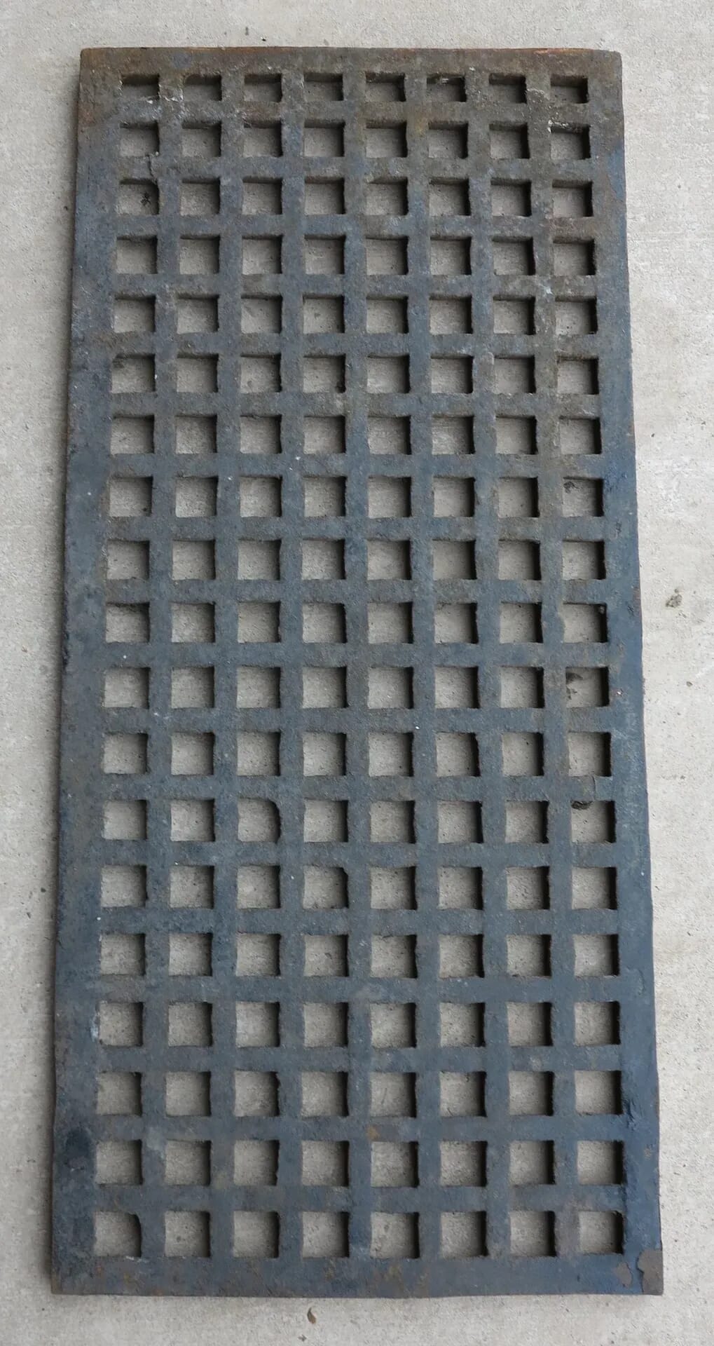 Original Victorian Cast Iron Floor Grille - 8142E