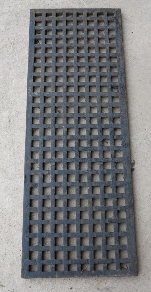 Antique Victorian Cast Iron Church Floor Grilles - 8142B