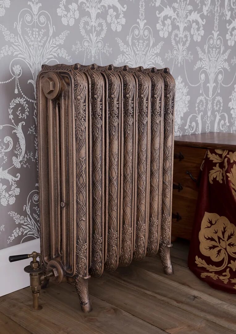 New Carron Ribbon 4 Column Cast Iron Radiator 7 Sections Long  - Ribb4/810/7af
