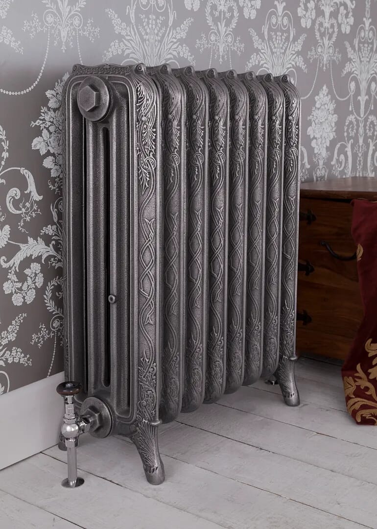 Carron Ribbon 4 Column Cast Iron Radiator 8 Sections Long - Ribb4/810/8sp