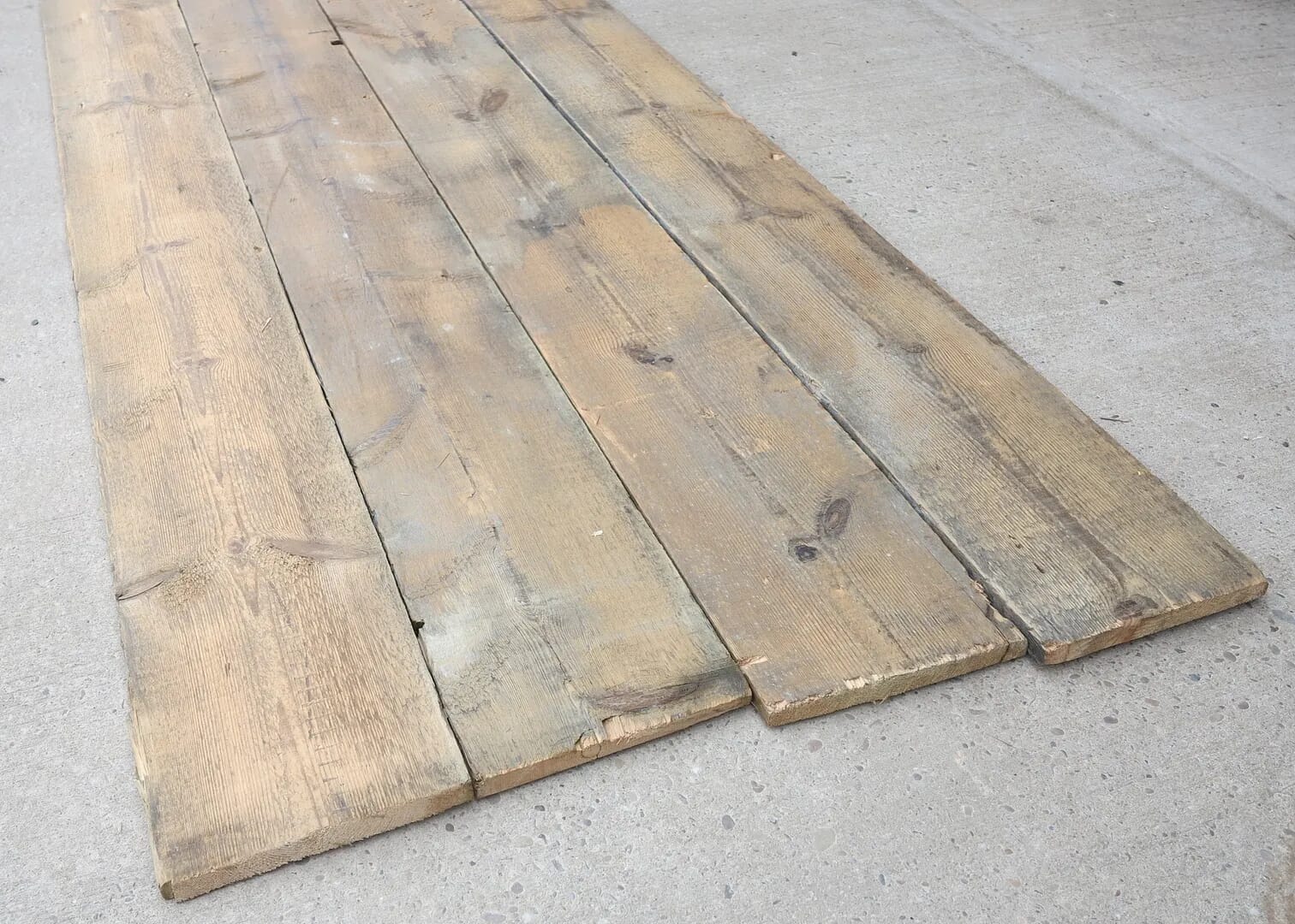Pine Antique Reclaimed Square Edged Floorboards - 8185
