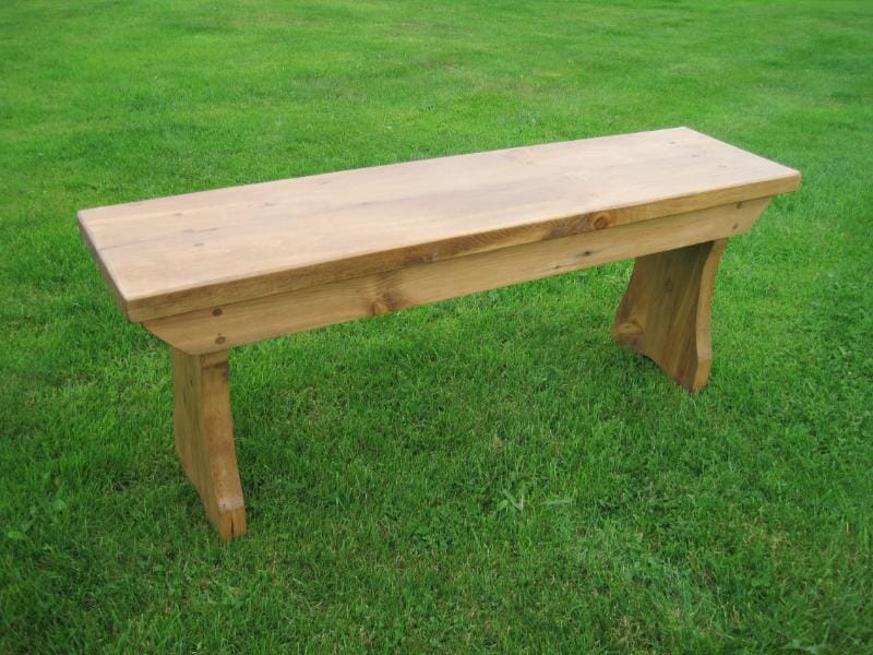 Handmade Antique Reclaimed Pine Bench - 5117