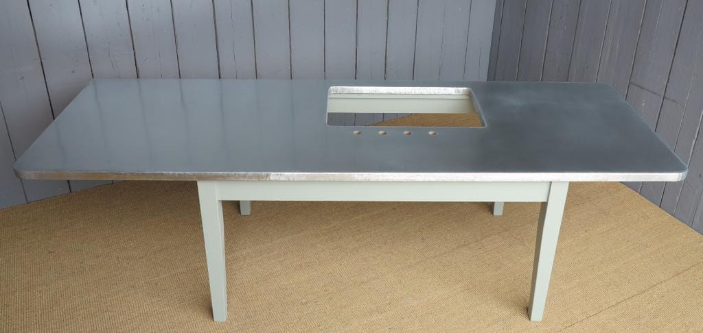 Natural Zinc Kitchen Worktops - D1177